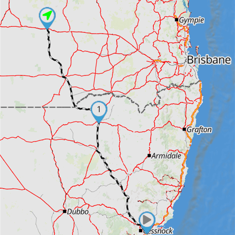 Moree to Mitchell