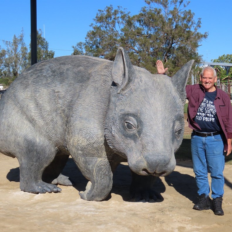 Qld most endangered mammal the Hairy Nose Wombat