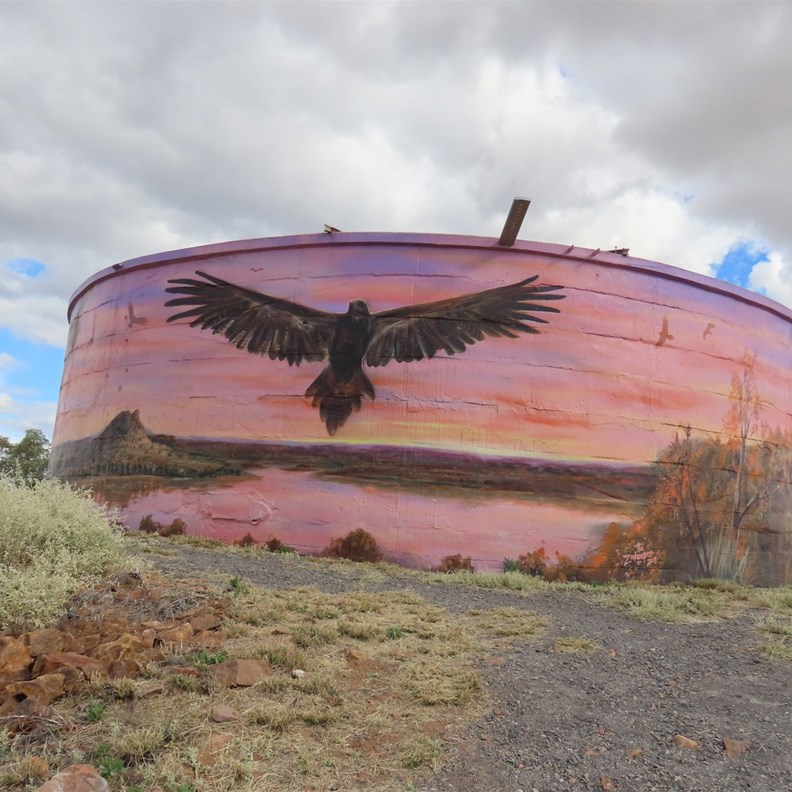 Cloncurry Silo Art 1