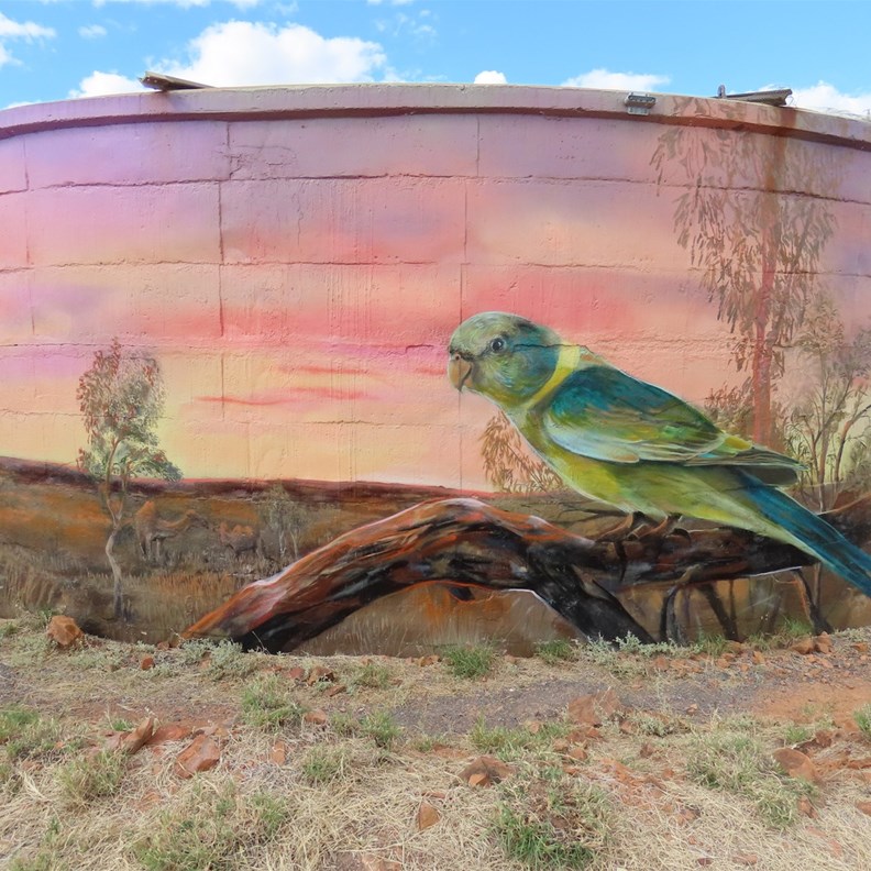 Cloncurry Silo Art 2