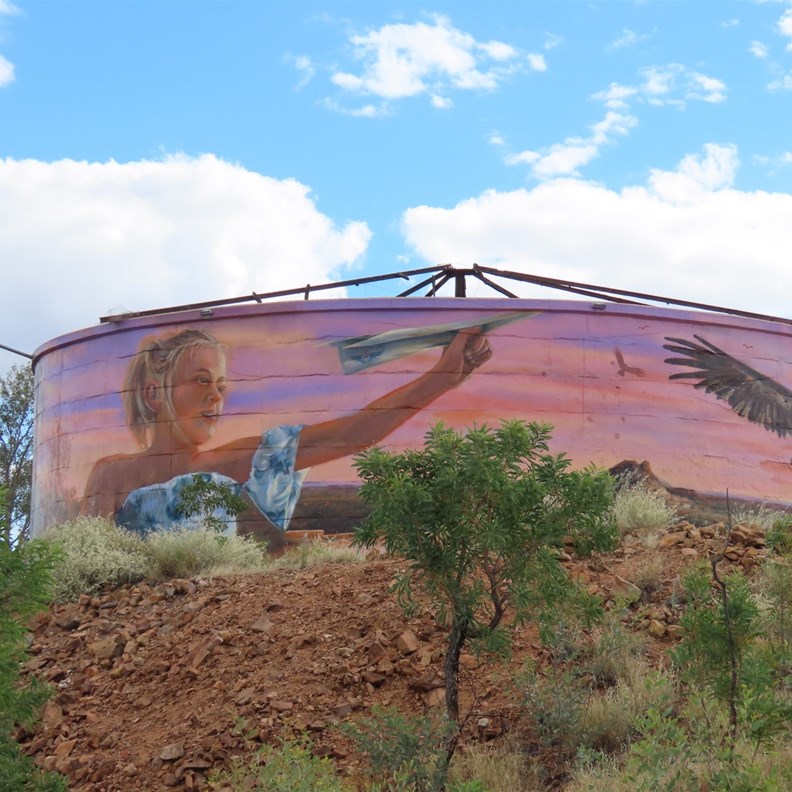 Cloncurry Silo Art 3
