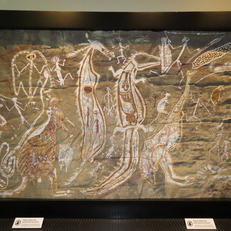 Dick Nguleingulei Murrumurru painting from 1988