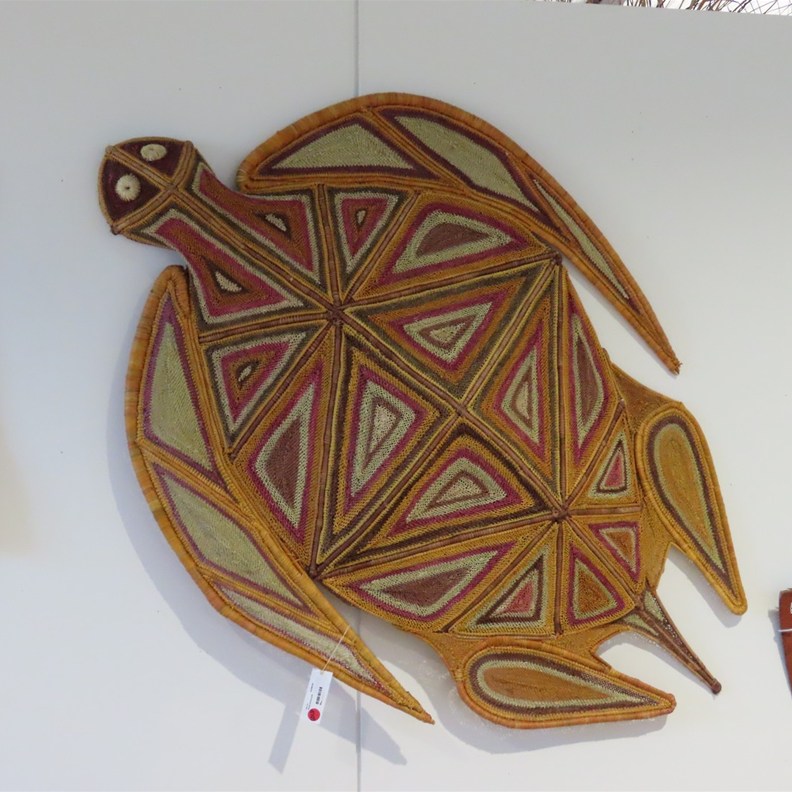 This 3D woven turtle was amazing over 2mtr in length