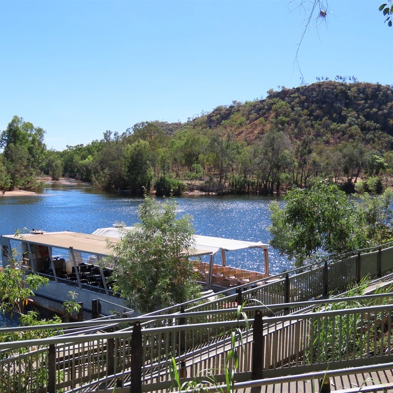 Boat Boarding Pier for Gorge Cruise where we will be tomorrow