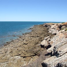 Looking across the straights from One Arm Point
