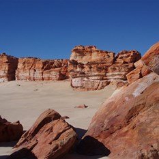 Worn sea cliffs - Cape Leveque
