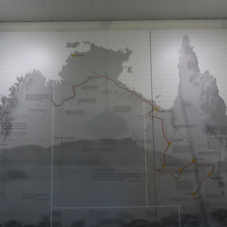 The route of the cattle drive