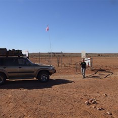 The border and Wiriljta National Park boundary