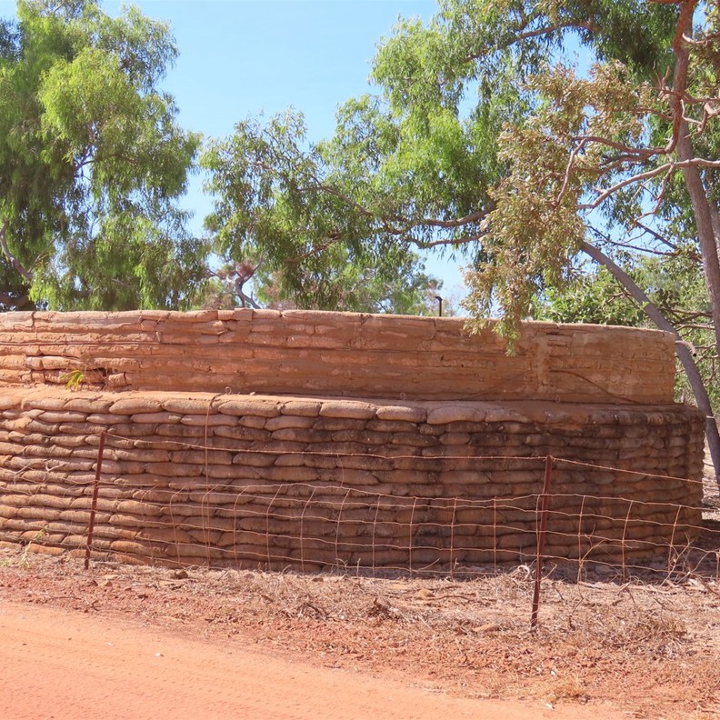 An amazing water tank made from Sand Bags
