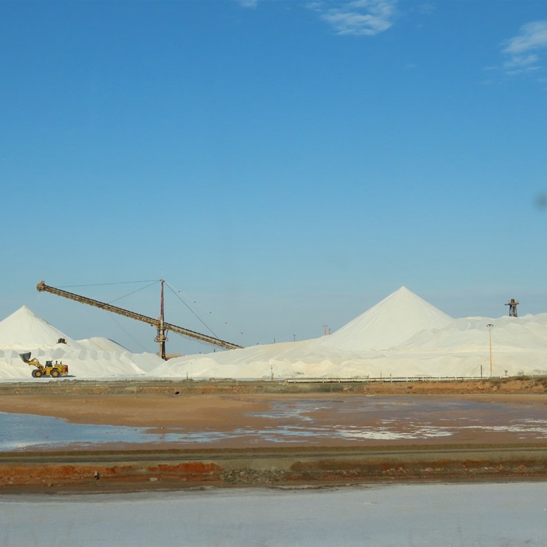 White Salt Pile