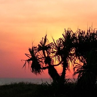 Sunset over the Indian Ocean - magic