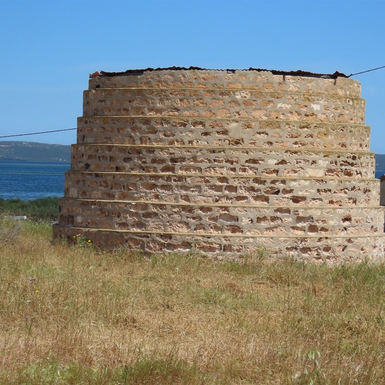 Port Kenny historic stone water tank