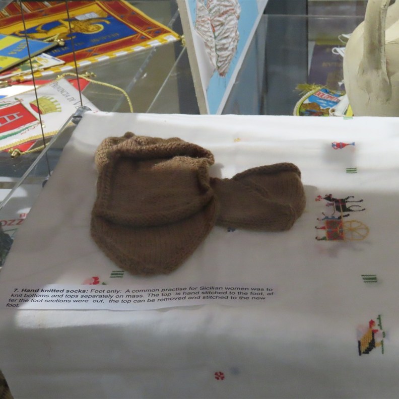 Hand Knitted Socks tops could be transferred to a new pair when worn out
