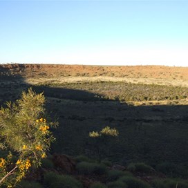 Wolfe Creek Crater at sunset