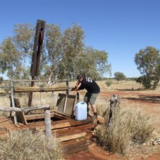 Lifting water out of Well 46 - CSR