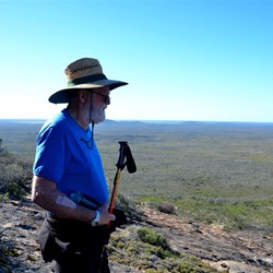 John enjoying the views
