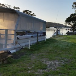 boat on the river in Denmark