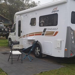 Rear view of my Granny flat on wheels