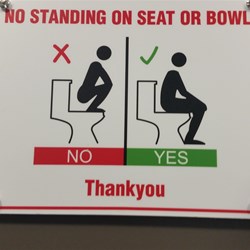 sign in the toilets at the caravan park took my eye!