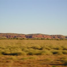 What a difference a few kilometres make in the scenery - Out of the desert and into the Pilbara.