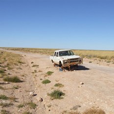 As good a place as any to park!