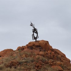 Some roadside creativity near Woodie Woodie