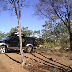 Our campsite by the Coolbro Creek