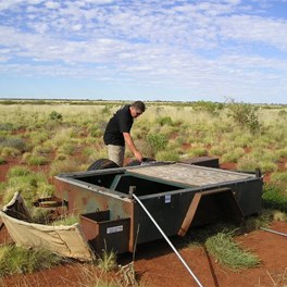 Some past travellers misfortune - A shattered Kanga Camper.