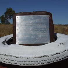 Beadell Plaque at Everard Junction (Gunbarrel and Gary Intersection)