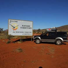 At the border (and start of the really crappy road)