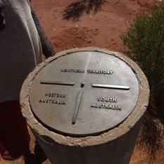 One of the two marker points at Surveyour Generals