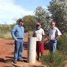 Mr Ferguson, Hugh and the administrator at SGC (Photo with permission).