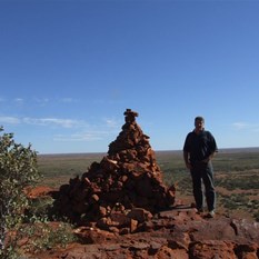 Cannings Cairn and the view west