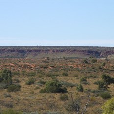 The inviting blue hills of the Durba Ranges