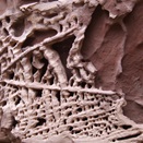 The intricate patterns of erosion in Honeycomb