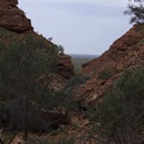 The narrow and winding Drapers Gorge