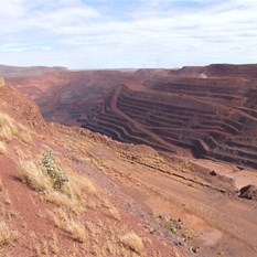The pit at the Whaleback Mine - Newman