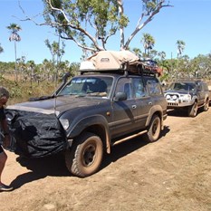 OBJ preparing the U-boat for a water crossing