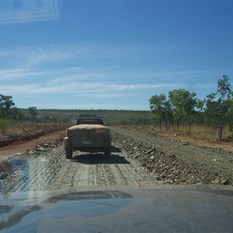 Some of the new roadworks (bless the grader gods!)
