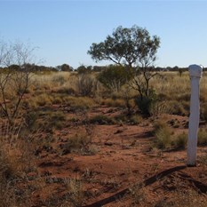 Tropic of Capricorn marker - Sandy Blight Junction Road, NT