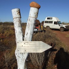 Sir Frederick Range Sign - Sandy Blight Junction Road, WA