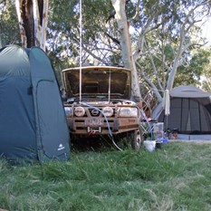 Our Durba Springs campsite.