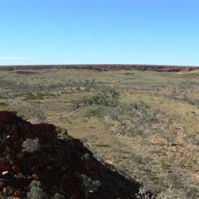 The view north from above Goanna Pool, DQB