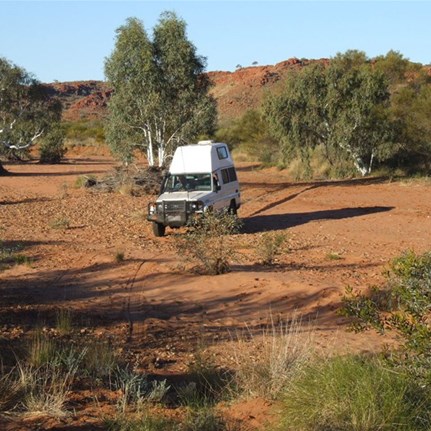 Crossing the unnamed creek on the way to Tchuck Pool