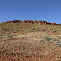 The rocky ramparts of Bocrabee Hill