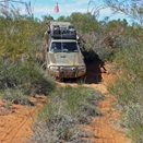 Negotiating one of the many wash-aways