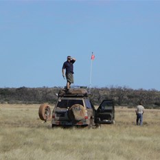 Where's the bloody Track??  On the grassy plain.
