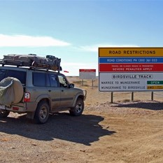 The start of the Iconic Birdsville Track.
