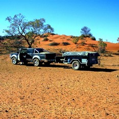 Sanddunes along the track
