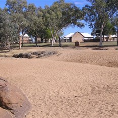 The Old Telegraph Station and the Alice Spring